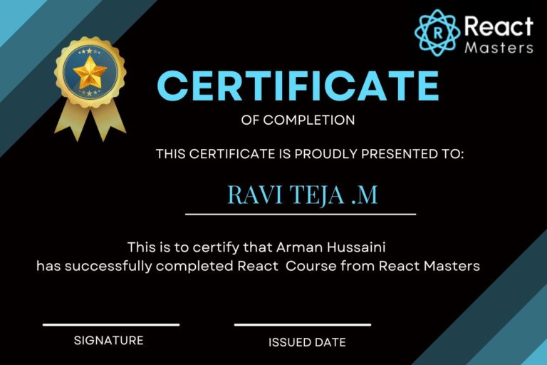 React JS Certification Course