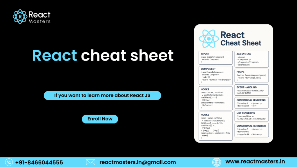 React JS Cheat Sheet